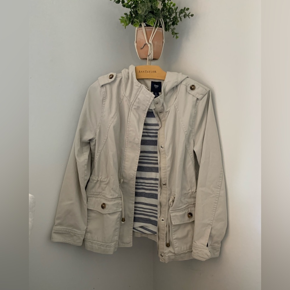 Gap Hooded Utility Jacket Size Small
